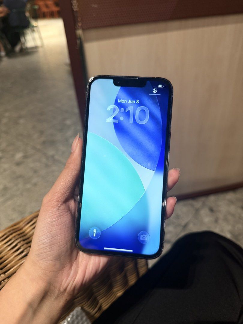 Iphone 13 Pro 128GB Sierra blue FU (Category: iPhone 13 Series) located in Quezon City. Submitted by j.co30 (Listing ID 1443307834, Image 2). Description: ip13pro 128gb 73% bh FU face id truetone ✅ unli reset & check ✅ as is openline / fu anysim replaced lcd, all goods ✅.