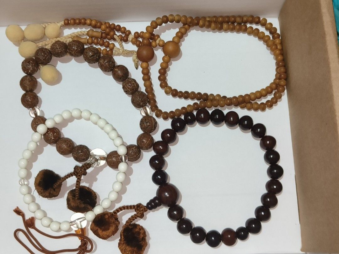 Japanese Buddhist Prayer Beads with Tassels (Category: Religious Items) located in Manila. Submitted by bigtym.picker (Listing ID 1443140465, Image 2). Description: FOR SALE!!! JAPANESE BUDDHIST PRAYER BEADS Price - 1000 PESOS ONLY PLS SEE PIC FOR DETAILS. Selling all items AS IS PLS. manage your Expectation We accept shipping nationwide Meetup - BACOOR or near MOA #vintagefinds #luxury #vintageeyewear #sylberthriftshop - Bundle of prayer beads i