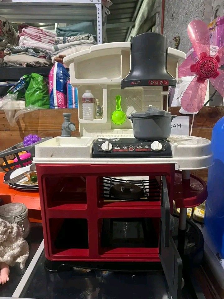 Kitchen toy (Category: Kids Toys) located in Marikina City. Submitted by ms.crybabe (Listing ID 1443237890, Image 2). Description: New arrival‼️‼️ Kitchen toy set Sale sale 280‼️‼️‼️ Note: Incomplete set some utensils are missing..
