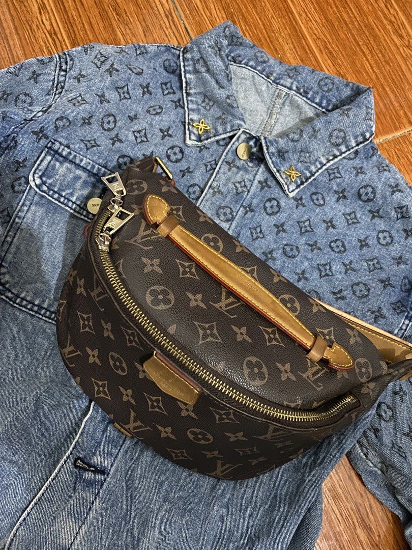 Louis Vuitton Monogram Canvas Bumbag (Category: Luxury Bags & Wallets) located in Binmaley. Submitted by maryjeyn (Listing ID 1443199543, Image 3). Description: - Classic Louis Vuitton Monogram Canvas Bumbag - Color: Brown and Tan - Hardware: Gold-tone - Adjustable strap for waist or crossbody wear - Perfect for everyday essentials - Note: Shows some signs of wear on leather trim and strap - With Freebies -Still Nego for sure buyers only!.