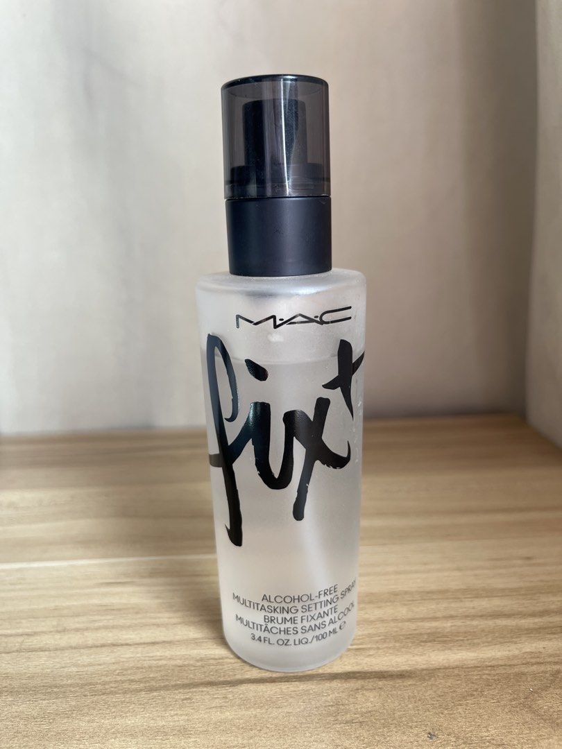 MAC Fix+ Alcohol-Free Multitasking Setting Spray 100ml (Category: Makeup) located in Dumaguete. Submitted by deklutterfly (Listing ID 1443175415, Image 1). Description: MAC Fix+ Alcohol-Free Multitasking Setting Spray 100ml - Bought from Rustan's - Retails at Php 1600+ - Used a few times only. Kindly see juice level in photos - I bought this as a set with Fix+ Stay Over fixing spray. I'm only using that one since I already have another setting sp