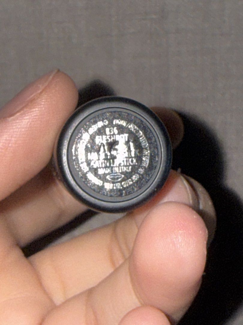 MAC Lipstick - Fleshpot (Category: Makeup) located in Las Pinas. Submitted by coolthreadz (Listing ID 1443300116, Image 2). Description: - MAC Lipstick in shade Fleshpot - Popular nude shade - Matte finish - Features embossed MAC logo on bullet - Ideal for everyday wear and neutral makeup looks - rfs: got too excited!! not my shade.