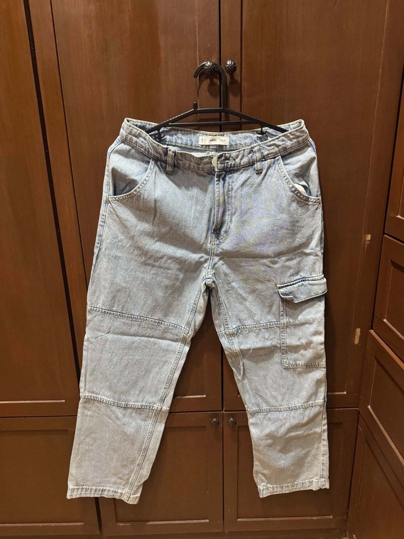 MANGO Denim Matching Set (Category: Sets or Coordinates) located in Manila. Submitted by gabbymanzzzz (Listing ID 1443240088, Image 2). Description: MNG Mango Denim Matching Set - Light Wash (Mango Denim Jacket and Mango Denim Jeans) Description: Selling this authentic MNG (Mango) Denim matching jacket and Jean set. Perfect for that classic denim-on-denim look! Included: - Denim button-down jacket - Denim cargo-style jeans. Condition: Original an