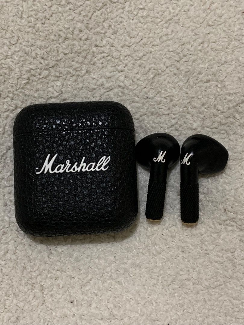 MARSHALL - Minor IV True Wireless (Category: Earphones) located in Quezon City. Submitted by itscxyy (Listing ID 1443311284, Image 1). Description: - Comes with original box and charge wire - No issues (Lady-owned) - Not available for Swaps.