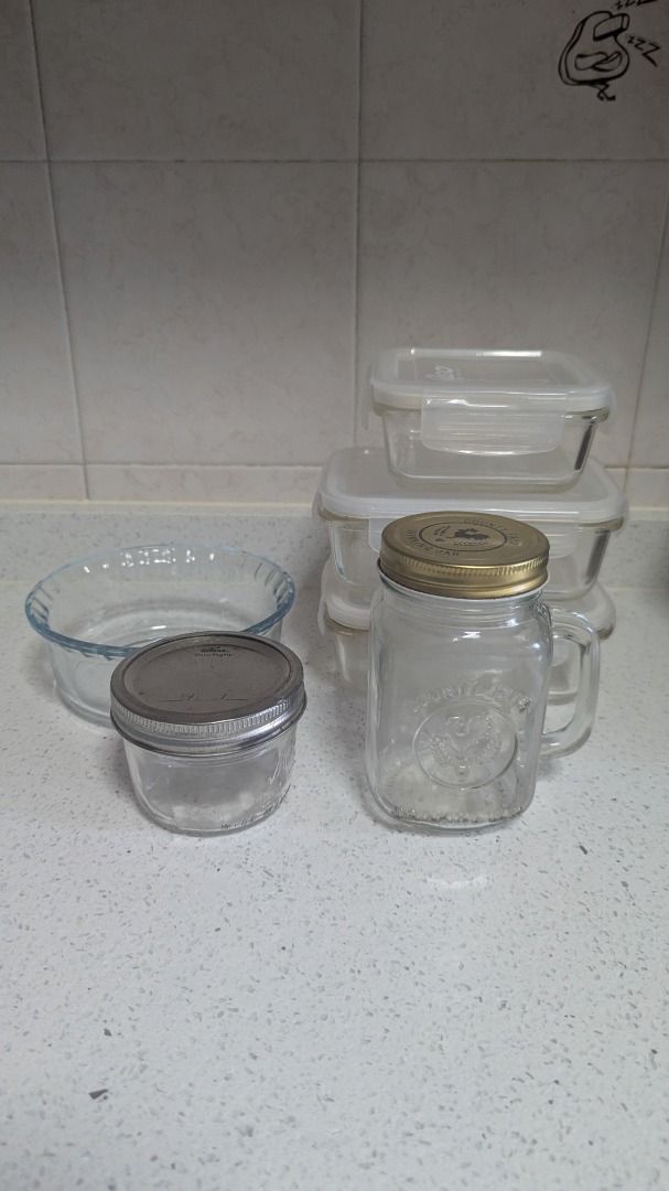 Miscellaneous Kitchen Storage Glassware
