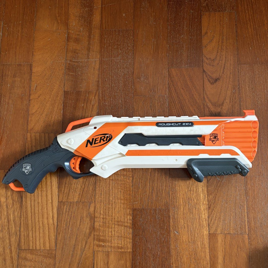 Nerf Blaster Bundle (Category: Action & Battle Toys) located in Singapore. Submitted by needamaxwin (Listing ID 1443193130, Image 6). Description: Nerf N-Strike Elite Stryfe Fully functional motorised blaster. Some light scuff marks from normal use, no cracks or broken parts. Compatible with all N-Strike Elite attachments and magazines. Batteries not included. Price: $20 (ONLY Blaster) Nerf N-Strike Elite Retaliator Fully functional pump action b