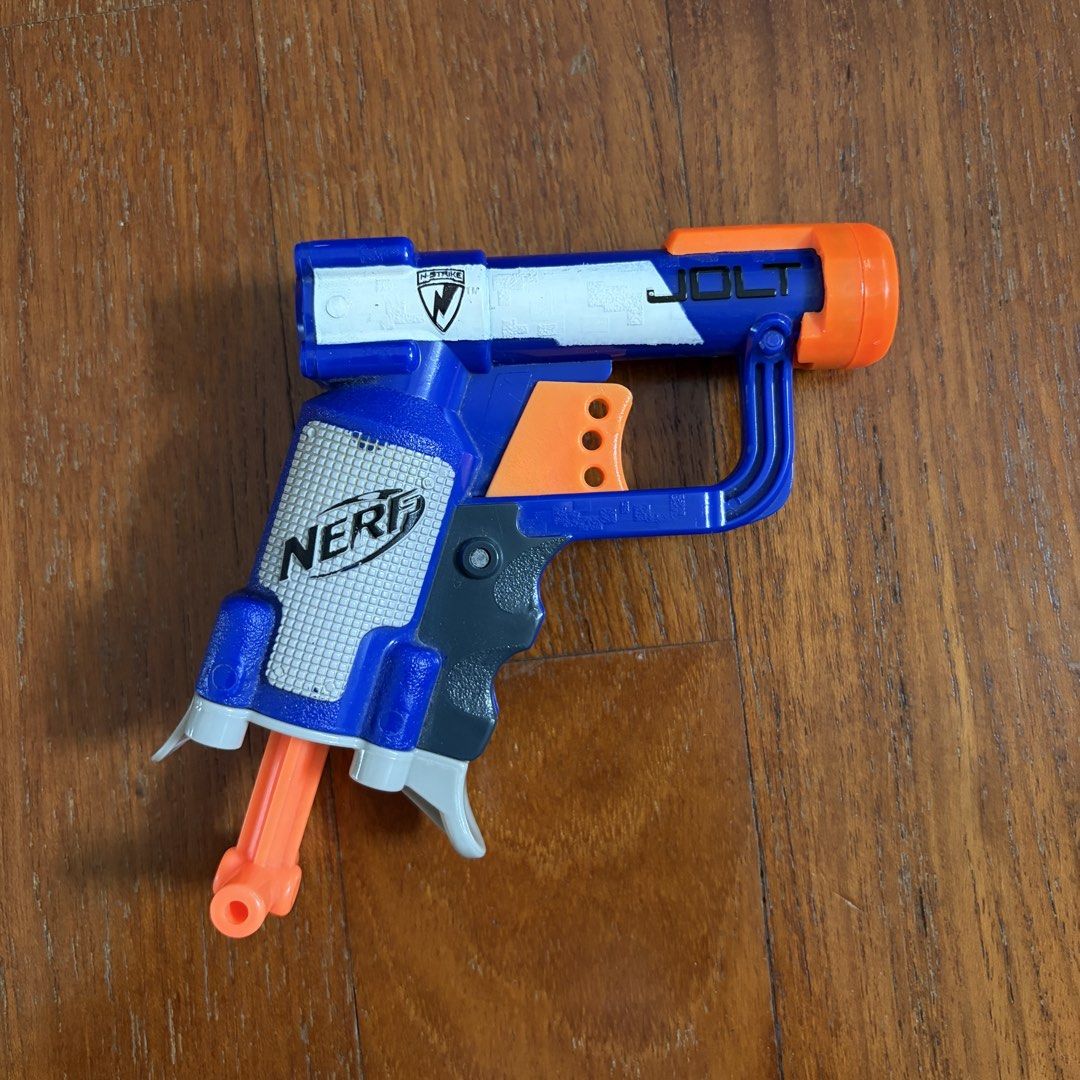 Nerf Blaster Bundle (Category: Action & Battle Toys) located in Singapore. Submitted by needamaxwin (Listing ID 1443193130, Image 10). Description: Nerf N-Strike Elite Stryfe Fully functional motorised blaster. Some light scuff marks from normal use, no cracks or broken parts. Compatible with all N-Strike Elite attachments and magazines. Batteries not included. Price: $20 (ONLY Blaster) Nerf N-Strike Elite Retaliator Fully functional pump action 
