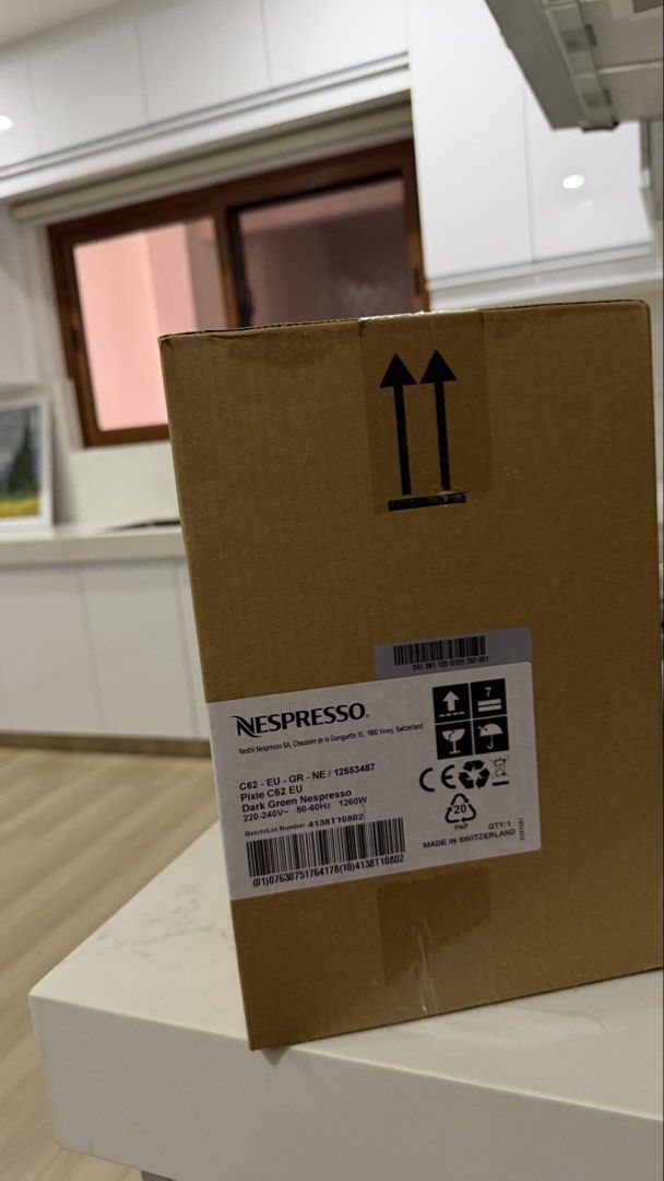 Nespresso Pixie Coffee Machine (Category: Coffee Machines & Makers) located in Angeles City. Submitted by nical1997 (Listing ID 1443210309, Image 2). Description: - Brand new Nespresso Pixie C60 coffee machine - Color: Dark Grey - Made in Switzerland - Box is sealed.