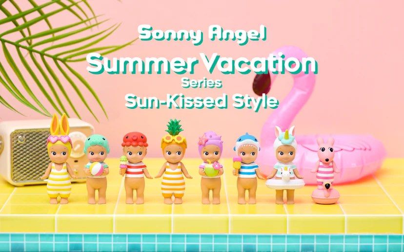 [NEW RELEASE, Choose Design] Summer Vacation Sun Kissed Style Series Sonny Angel (Category: Designer & Blind Box Toys) located in Singapore. Submitted by somanysonny (Listing ID 1443190085, Image 1). Description: all BRAND NEW SEALED in foil will open box from the bottom to check design priority to clearing🫶🏻 $17 manatee✅ $17 octopus ✅ $17 pineapple ✅ $17 shark ✅ $20 rabbit ✅ $22 shell ✅ secret = refund summer vacation sun kissed style confirme