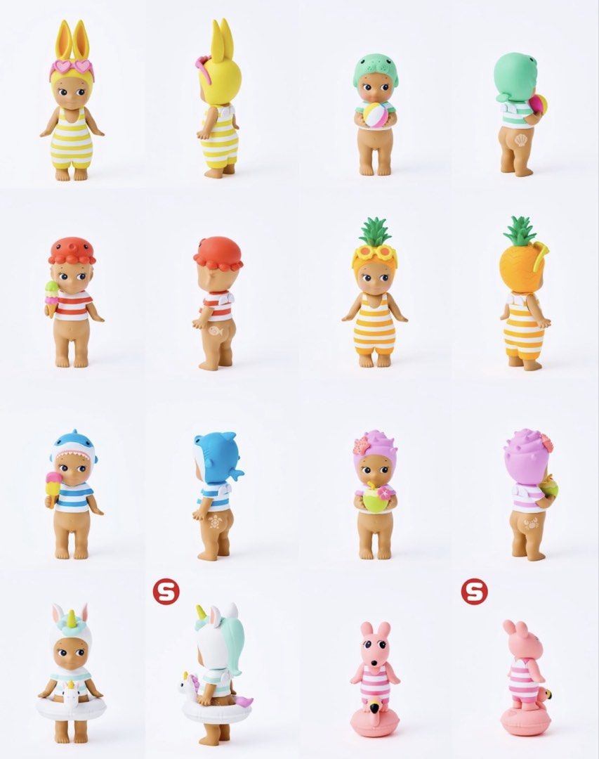 [NEW RELEASE, Choose Design] Summer Vacation Sun Kissed Style Series Sonny Angel (Category: Designer & Blind Box Toys) located in Singapore. Submitted by somanysonny (Listing ID 1443190085, Image 2). Description: all BRAND NEW SEALED in foil will open box from the bottom to check design priority to clearing🫶🏻 $17 manatee✅ $17 octopus ✅ $17 pineapple ✅ $17 shark ✅ $20 rabbit ✅ $22 shell ✅ secret = refund summer vacation sun kissed style confirme