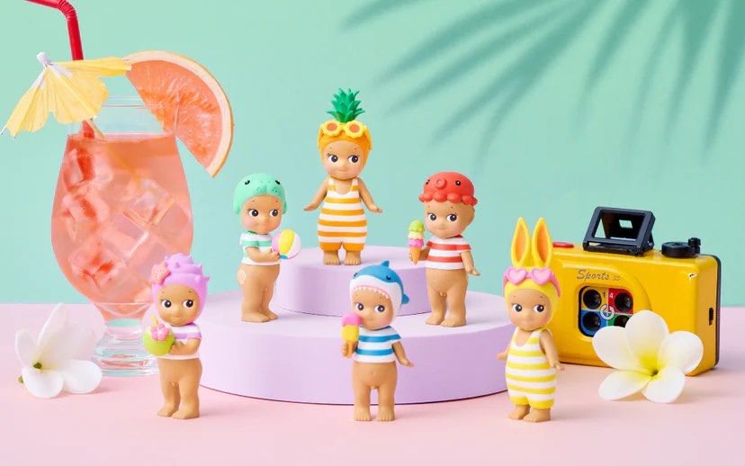 [NEW RELEASE, Choose Design] Summer Vacation Sun Kissed Style Series Sonny Angel (Category: Designer & Blind Box Toys) located in Singapore. Submitted by somanysonny (Listing ID 1443190085, Image 3). Description: all BRAND NEW SEALED in foil will open box from the bottom to check design priority to clearing🫶🏻 $17 manatee✅ $17 octopus ✅ $17 pineapple ✅ $17 shark ✅ $20 rabbit ✅ $22 shell ✅ secret = refund summer vacation sun kissed style confirme