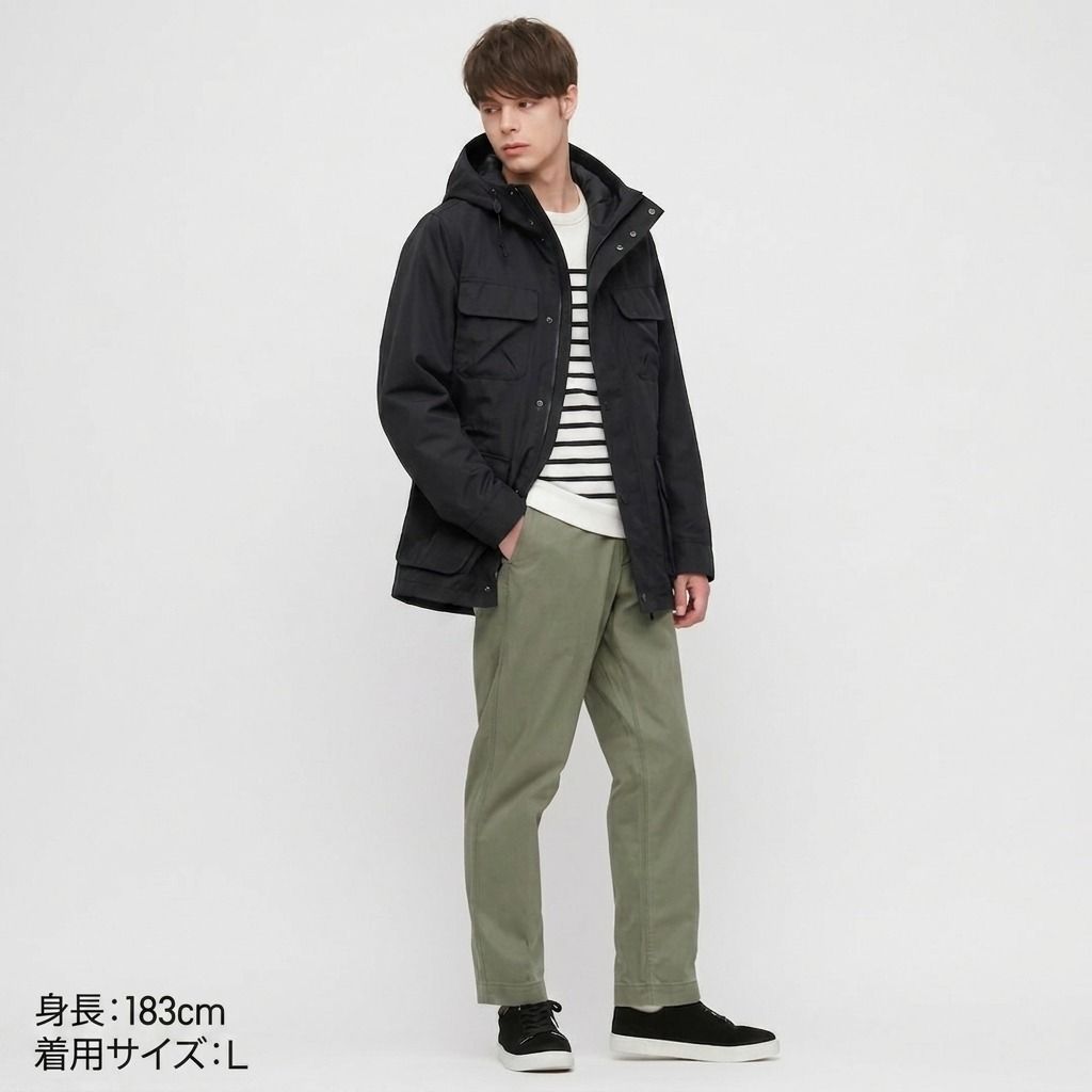 NJ34-UNIQLO MEN'S MOUNTAIN PARKA (Category: Coats, Jackets and Outerwear) located in Bauang. Submitted by wintercollectionfc (Listing ID 1443210631, Image 2). Description: ❗️𝘼𝙡𝙡 𝙙𝙚𝙩𝙖𝙞𝙡𝙨 𝙥𝙤𝙨𝙩𝙚𝙙❗️ ✨𝗨𝗡𝗜𝗤𝗟𝗢 𝗠𝗘𝗡'𝗦 𝗠𝗢𝗨𝗡𝗧𝗔𝗜𝗡 𝗣𝗔𝗥𝗞𝗔✨ ᴄᴏᴅᴇ: ɴᴊ-34 𝐏𝐫𝐢𝐜𝐞: 𝟗𝟖𝟖 + 𝐒𝐅 𝐨𝐧𝐥𝐲 ᴍᴀʟʟ ᴘʀɪᴄᴇ: Php 2990 ▪️ LARGE ▪️ Good as New ▪️ No issues ▪️ W 22" x L 30.5" ▪️ BLACK 📍Location: LA UNION (New updated location) 📩DM for 