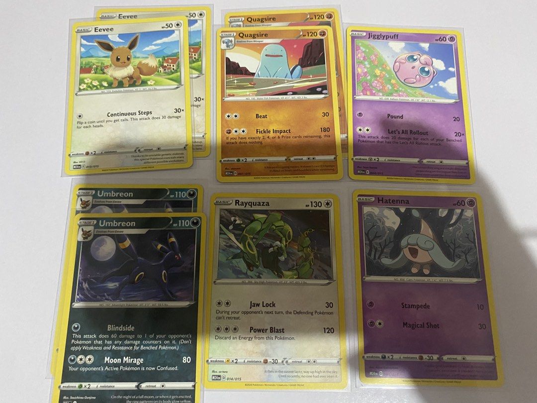 POKEMON MCDO CARDS (Category: Raw Singles) located in Manila. Submitted by dc_enthusiast (Listing ID 1443317582, Image 2). Description: - pikachu - sold - drampa - sold - koraidon - ₱200 - 50 each for the rest.