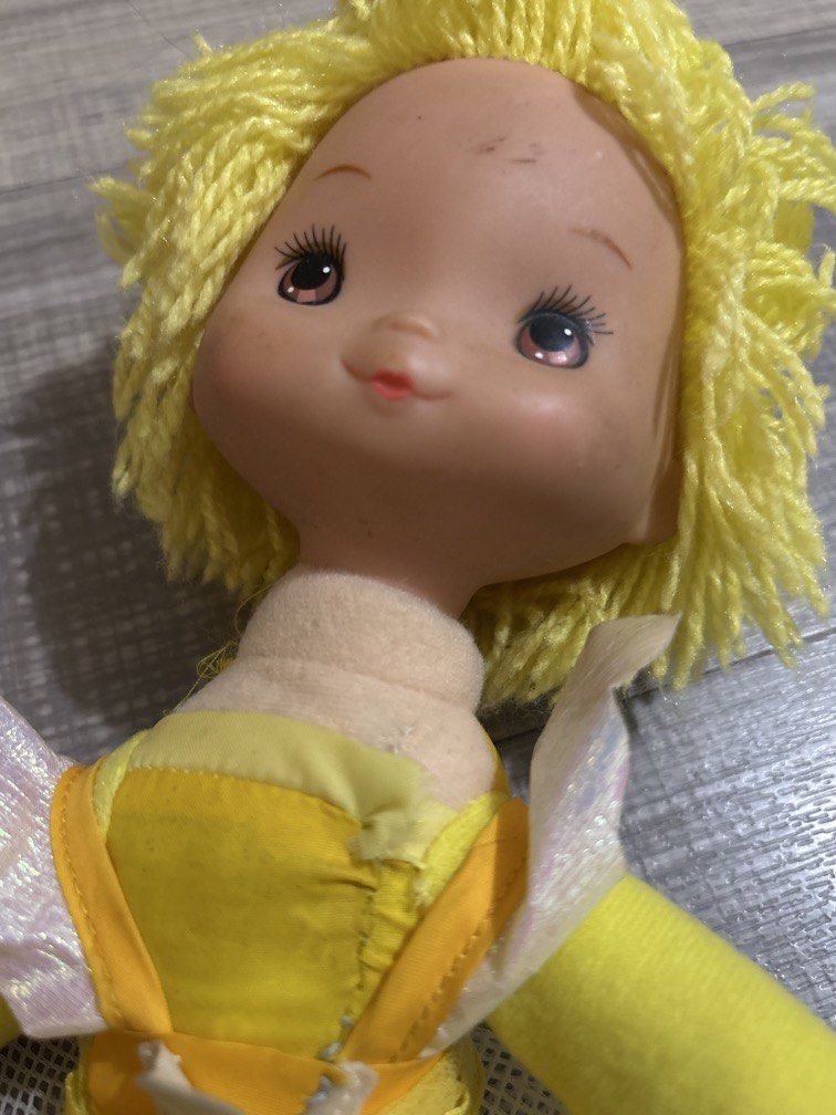 Rainbow Brite canary yellow doll (Category: Vintage Collectibles) located in Manila. Submitted by rosalyntlopez (Listing ID 1443133747, Image 2). Description: 1983 Hallmark Rainbow Brite canary yellow doll free sf jnt.