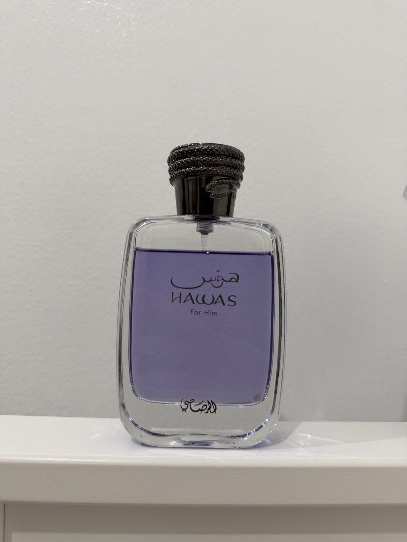 Rasasi Hawas For Him Eau De Parfum 100ml (Category: Fragrance & Deodorants) located in Calamba. Submitted by rviene (Listing ID 1443227866, Image 2). Description: Rasasi Hawas EDP 90/100ml With Box 🏷️ 1,600 📍Calamba, Laguna 🚛 Lalamove .