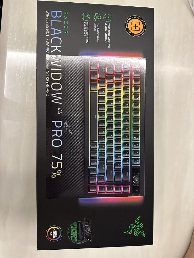 Razer BlackWidow V4 Pro 75% (Newly Sealed) Wireless Mechanical Keyboard