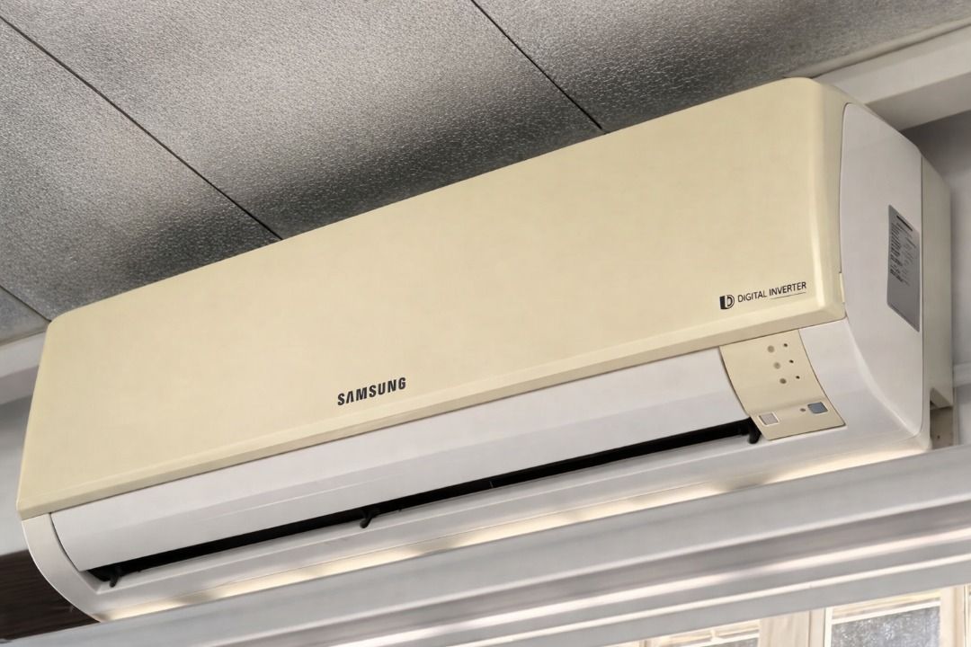 Samsung 2.5HP Split Type Inverter Air Conditioner (Category: Air Conditioning and Heating) located in Quezon City. Submitted by abeharvestmoon27 (Listing ID 1443166342, Image 2). Description: - Samsung 2.5HP Inverter Air Conditioner Set - Includes Indoor Wall-Mounted Unit and Outdoor Condenser - Features Digital Inverter Technology for energy efficiency - Perfect for cooling your room or space - Selling as a complete set - Message me for more det