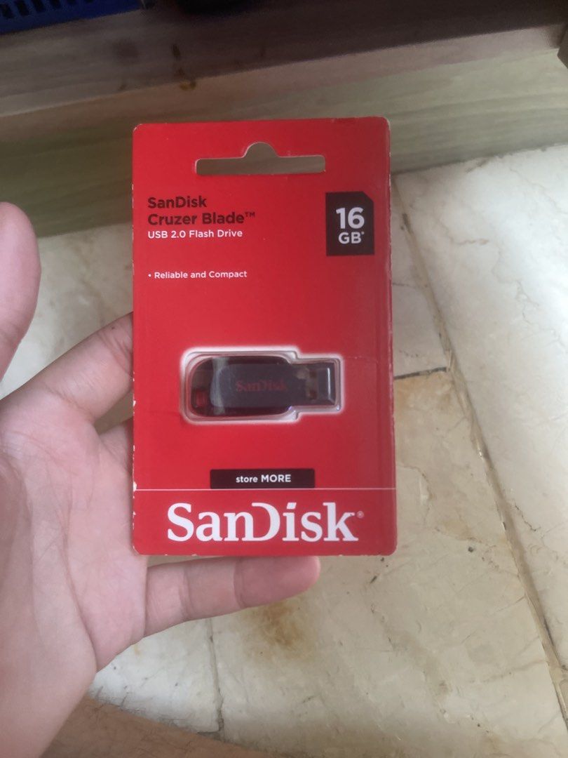 SanDisk Cruzer Blade 16GB USB 2.0 Flash Drive (Category: Hard Disks & Thumbdrives) located in Manila. Submitted by shay324 (Listing ID 1443137549, Image 1). Description: - SanDisk Cruzer Blade 16GB USB 2.0 Flash Drive - Reliable and Compact Design - Perfect for Storing Files On-the-Go - Handy and Convenient Storage Solution.