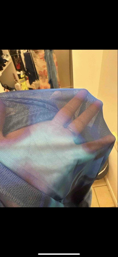 Shein blue bikini dress cover (Category: Bikinis & Swimsuits) located in Malabon City. Submitted by justxy (Listing ID 1443278830, Image 2). Description: - Used once - Backless and see through.
