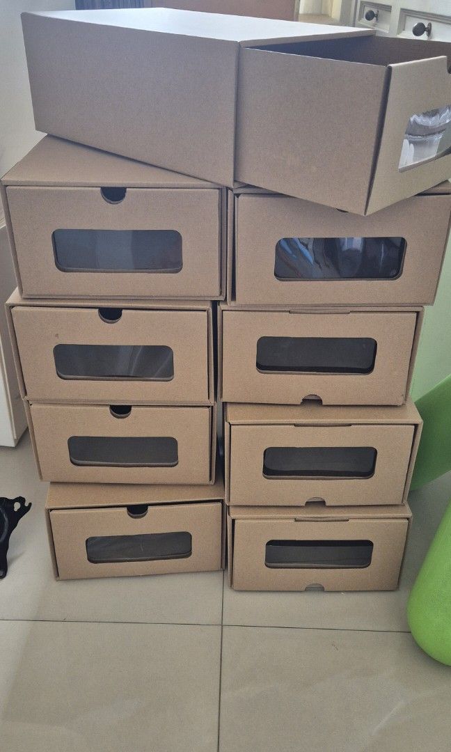 Shoe storage boxes (9)