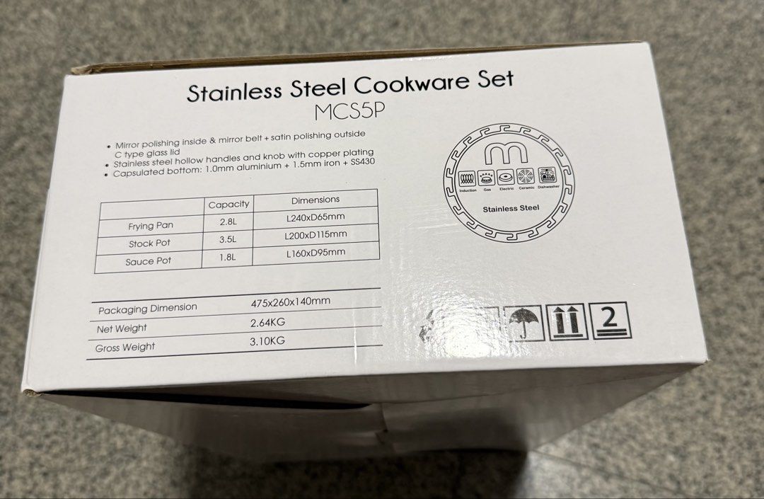 Stainless Steel Cookware Set MCS5P479432505914173442
