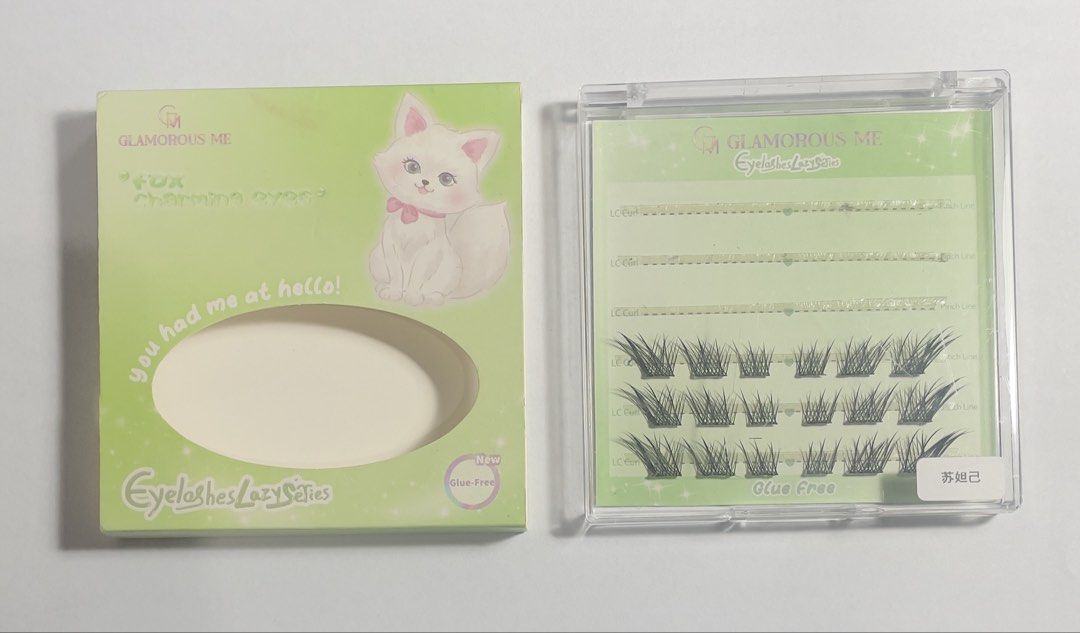 TAKE ALL Lash Clusters w/ FREE lash glue (Category: Makeup) located in Las Pinas. Submitted by lyyynnnnn (Listing ID 1443183315, Image 2). Description: 1)Glamorous Me False Eyelashes - Bought for ₱48 now only ₱20 2)Rikuaild Mixed False Eyelashes - Bought for ₱116 now only ₱80 3)Kuesicr Eyelashes - Bought for ₱203 now only ₱150 4)Ersin Princess and Beauty Self Adhesive Fluffy False Eyelash Clusters - Bought for ₱125 now only ₱50 Total: ₱300 Freebi
