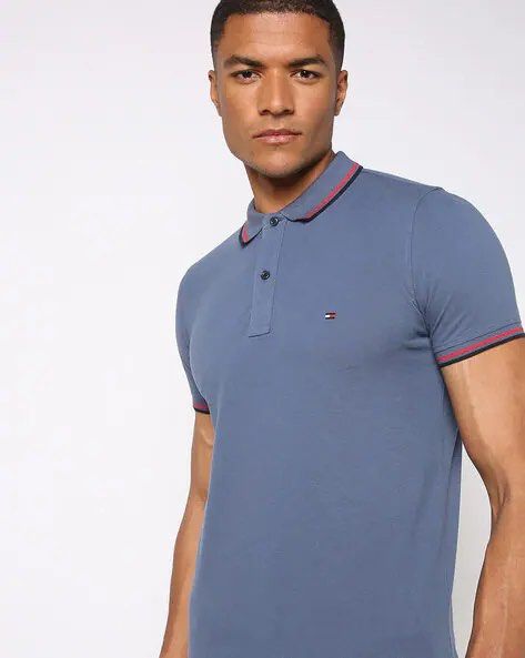 (Sale) Tommy Hilfiger (Category: Tshirts & Polo Shirts ) located in Cavite. Submitted by onebeancent (Listing ID 1443309048, Image 1). Description: 🔘T0m.my Hil Size: Large Dimension: 21" Width | 27" Length Color: Slate Blue Color Rate: 9/10 Issue: None Condition: Verygood to Excellent Before : 480php Now: 350php Additional Shipping Fee (J&T Small Pouch) 75php Luzon 100php visayas 120php mindanao.