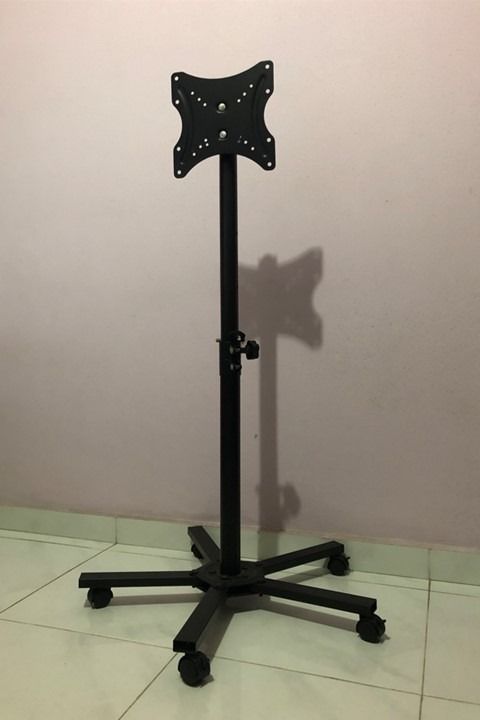 TV Monitor Floor Stand with Wheels (Disassembled)