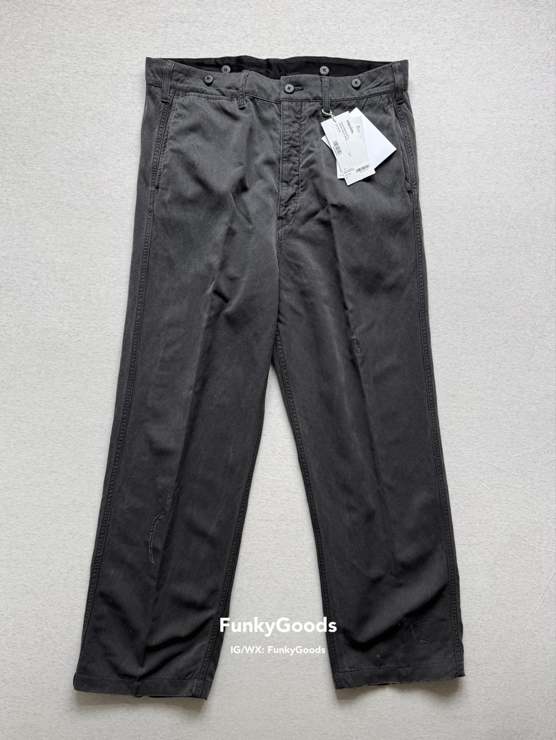 Visvim 25aw Alper Pants Dmgd, 男裝, 褲＆半截裙, 長褲- Carousell