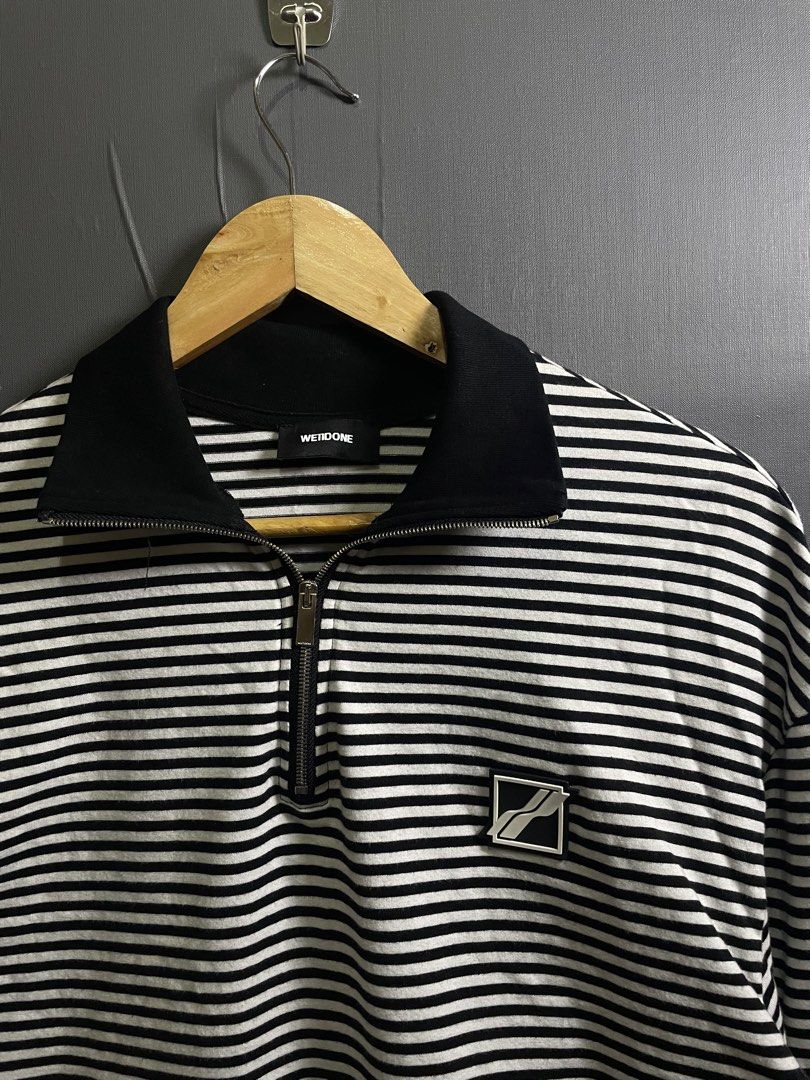 WELLDONE HALF ZIP (Category: Luxury Apparel) located in Bacoor. Submitted by southhustlaaaaa (Listing ID 1443272238, Image 2). Description: WELLDONE HALF ZIP authentic size:medium on tag dimes:22x30 excellent condition no issue .