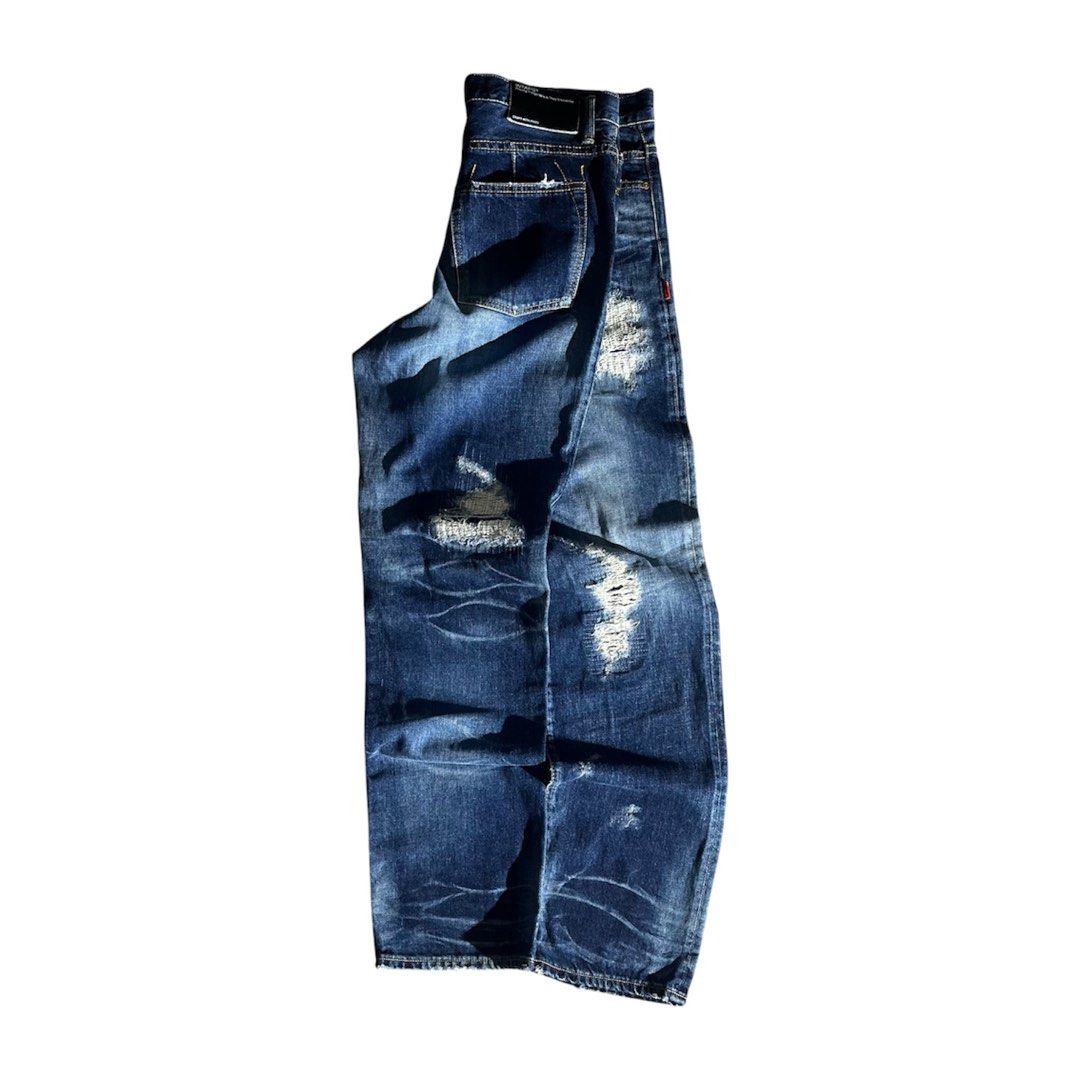WTAPS Blues Basic Distressed Jeans - 12oz Denim (Category: Jeans) located in Daraga. Submitted by th3cliquejunks (Listing ID 1443213872, Image 2). Description: WTAPS Blues Basic Distressed Jeans - 12oz Denim Tagged Size: Medium Condition: 10/10 No issue Made in: Japan Dimensions: Waist: 34” Length: 40” - 2,880 Dm!.