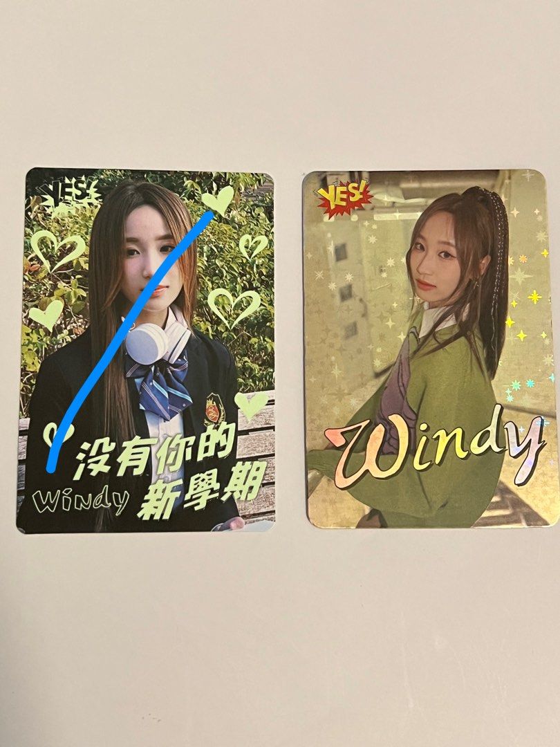 Yes card 95 期聲夢Windy 夜光+ 閃卡, 玩具收藏品, 偶像周邊, 韓流周邊