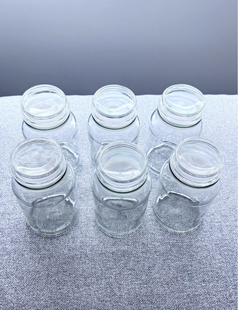 6 Airtight Glass Canisters / Jars480090448902891521
