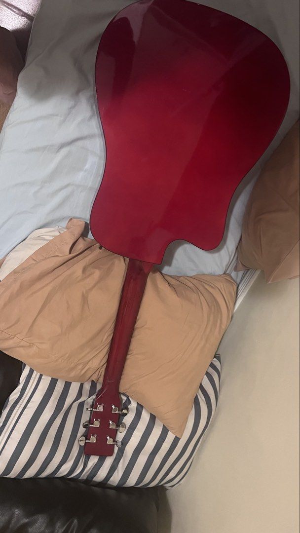 Acoustic Guitar - Red Back (Category: Musical Instruments) located in Pasig City. Submitted by drexel19 (Listing ID 1443463188, Image 2). Description: ‼️FORSALE MGA BOSS ‼️ FERNANDO ACOUSTIC GUITAR scratches lang pero solid pa ung tunog.