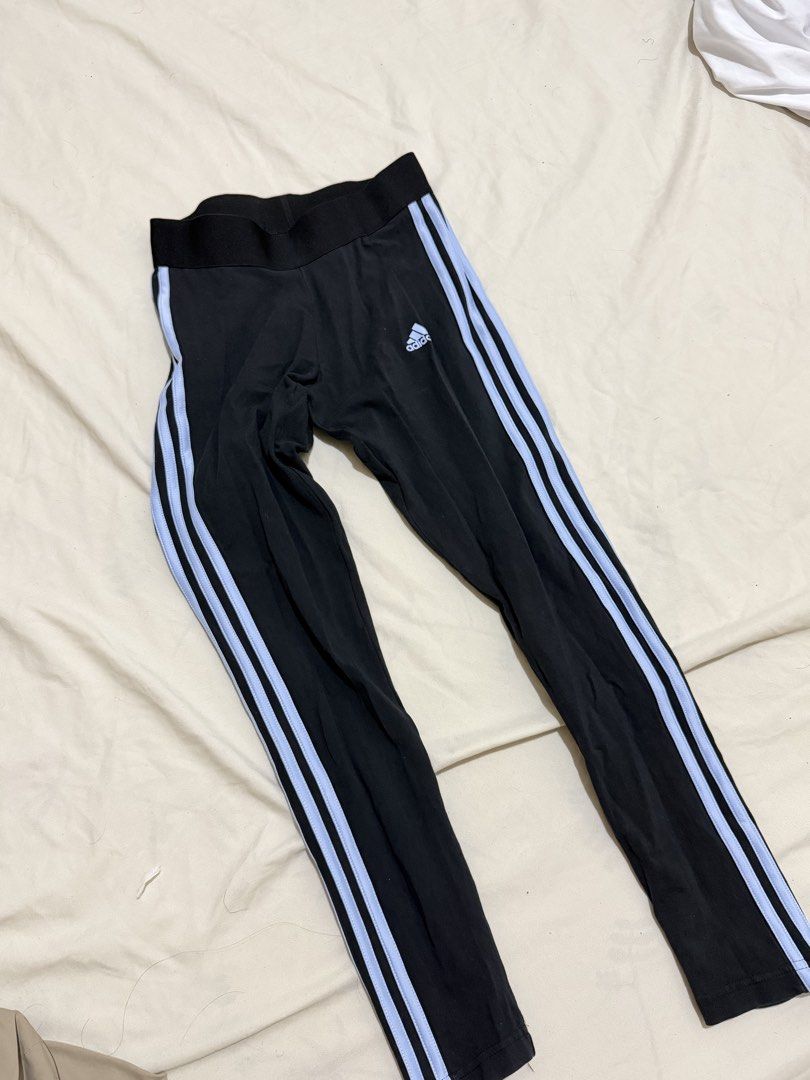 Adidas Blue 3 Stripe Leggings (Category: Activewear) located in Quezon City. Submitted by steffo_declutters (Listing ID 1443436277, Image 1). Description: .