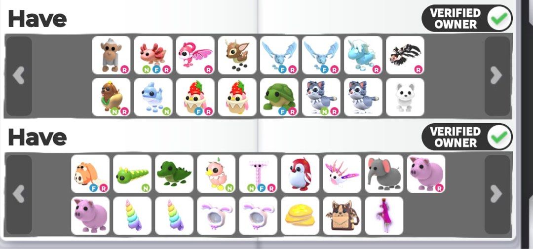 Adopt Me Pets SELLING (Category: Others) located in Bulacan. Submitted by yurimfs (Listing ID 1443414244, Image 1). Description: dm for prices.
