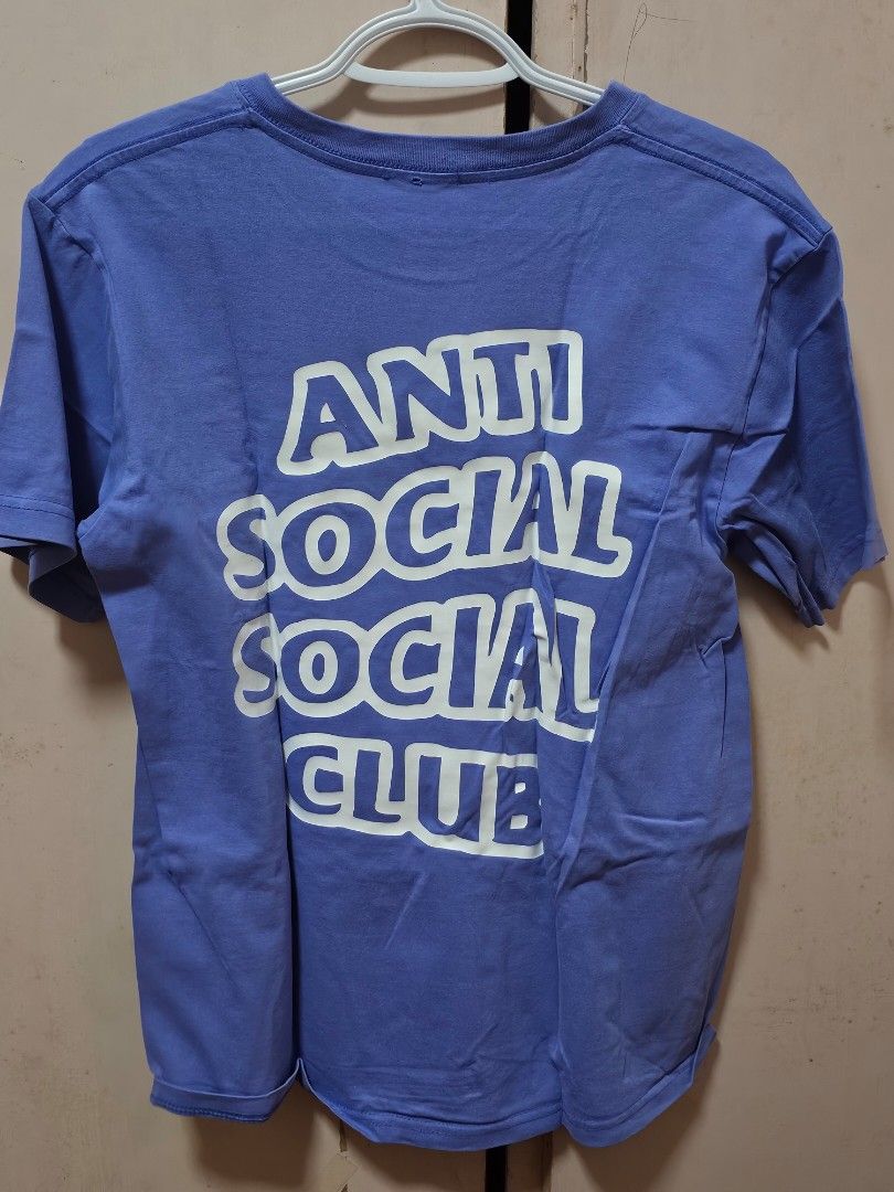 Anti Social Social Club Violet/Purple T-Shirt (Category: Tshirts & Polo Shirts ) located in Marikina City. Submitted by megabytez (Listing ID 1443322945, Image 2). Description: Anti Social Social Club T-Shirt - Size M on tag, can fit Size L - Tag on back is fading - Bought second-hand.