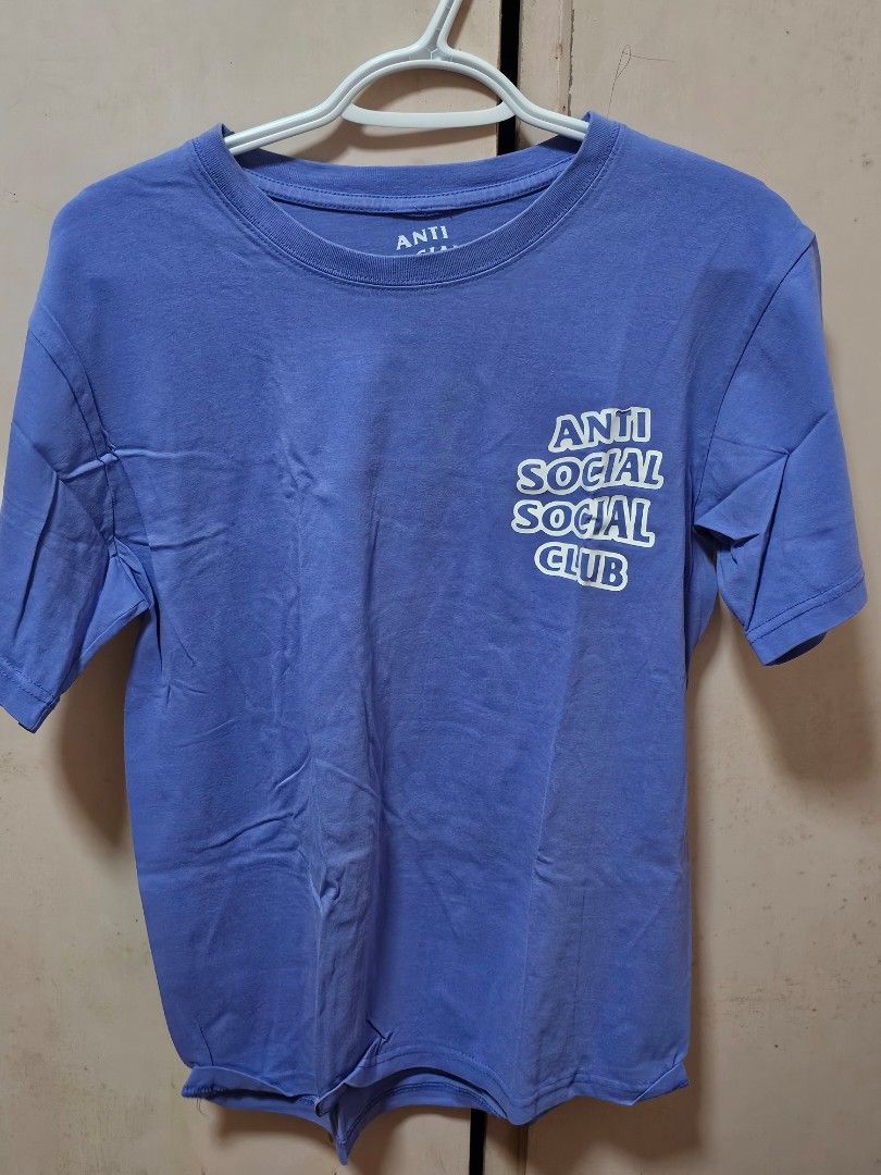Anti Social Social Club Violet/Purple T-Shirt (Category: Tshirts & Polo Shirts ) located in Marikina City. Submitted by megabytez (Listing ID 1443322945, Image 1). Description: Anti Social Social Club T-Shirt - Size M on tag, can fit Size L - Tag on back is fading - Bought second-hand.