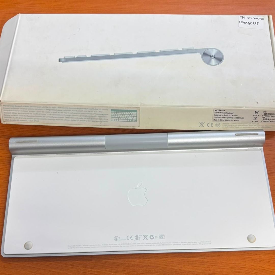 Apple Wireless Keyboard A1314 Bluetooth Silver480283668377118721