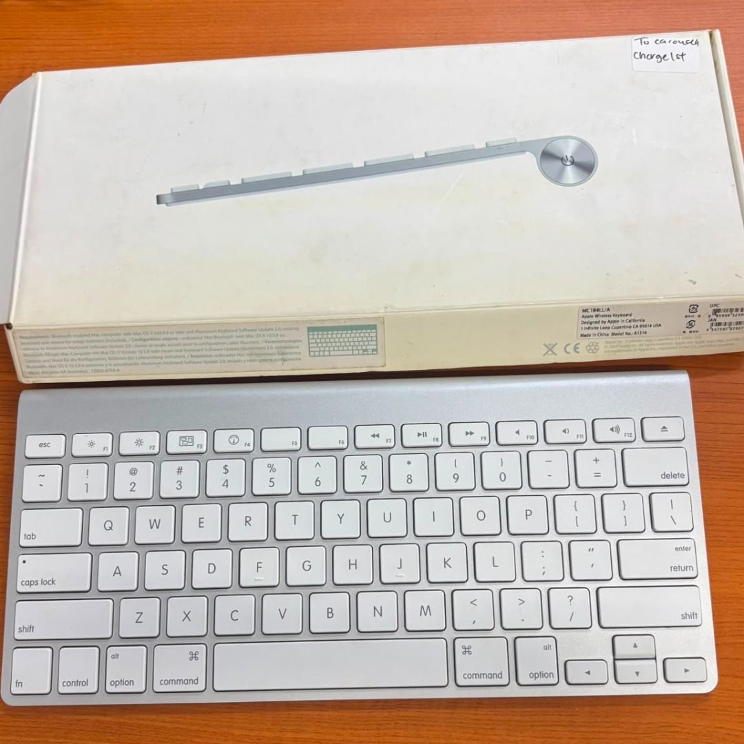 Apple Wireless Keyboard A1314 Bluetooth Silver480283668377118720