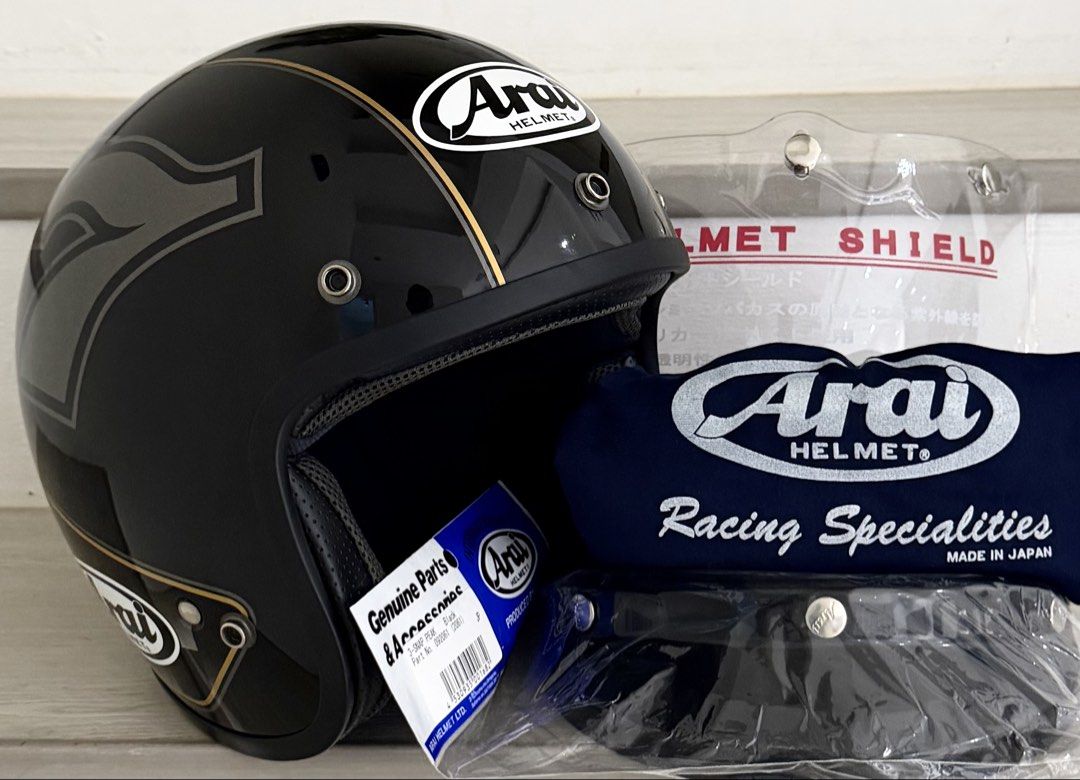 arai freeway 2 cafe racer helmet Regent-X brow vents and a 3 Max MC Direct Arai Rapide-Neo