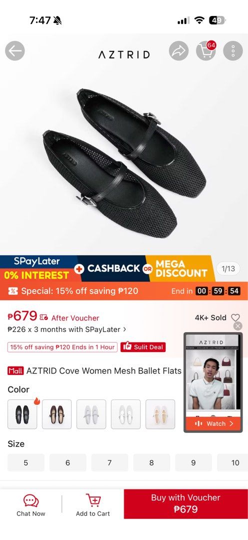 Aztrid cove black mesh flats (Category: Flats & Sandals) located in Quezon City. Submitted by steffo_declutters (Listing ID 1443497127, Image 3). Description: .