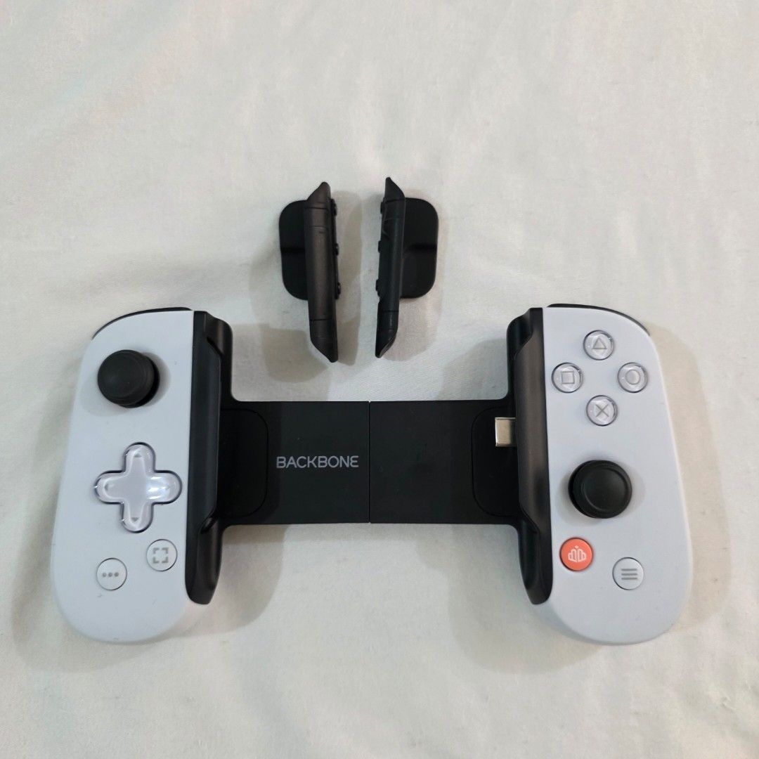 Backbone One 2nd Gen USB C Playstation Edition PS Backbone Controller for Iphone and Android (Category: Controllers) located in Manila. Submitted by sweettotes_ph (Listing ID 1443392049, Image 1). Description: Barely Used Original USB C 2nd Gen No issues Fully working Good condition Controller and Adapter only No box For pickup or delivery Bdo Gcash Maya Gotyme payment.
