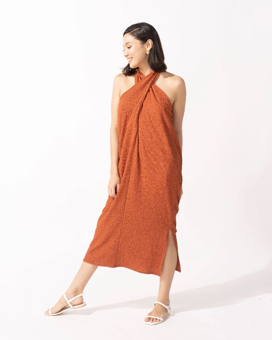 Bayo x Ella ELLA multiway dress (Category: Dresses) located in Makati City. Submitted by cleanslate.zip (Listing ID 1443432152, Image 2). Description: Originally priced ₱3295, marked down to ₱ 1000 on Styleshops, Bayo's ecommerce platform Orange - S Navy - XS Never used, bought early this year..
