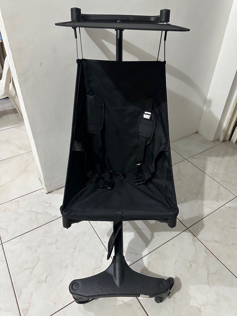 Black Stroller Seat with Harness and Canopy (Category: Strollers) located in Imus. Submitted by thedeclutteringcat (Listing ID 1443398052, Image 2). Description: Used once. Almost brand new!.