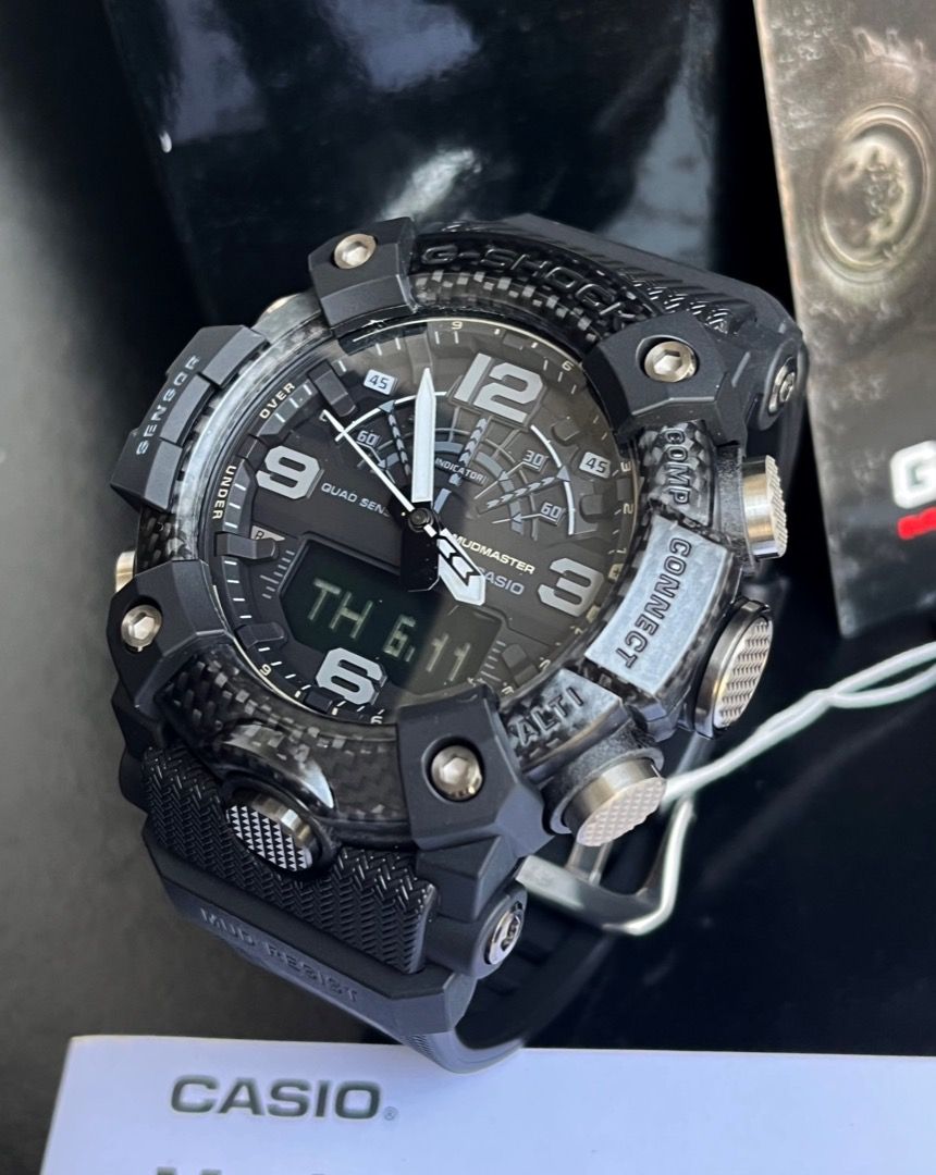 BNEW AUTHENTIC Casio G-Shock GGB100-1B Mudmaster Quad Sensor Bluetooth Carbon Core Watch P17,990 (Category: Men's Watches) located in San Juan City. Submitted by prestigehg718 (Listing ID 1443342737, Image 2). Description: Brand New with Tag 100% Authentic Comes with its Original Retail Packaging Watch case measurement: 55.4 x 53.1 x 19.3mm .