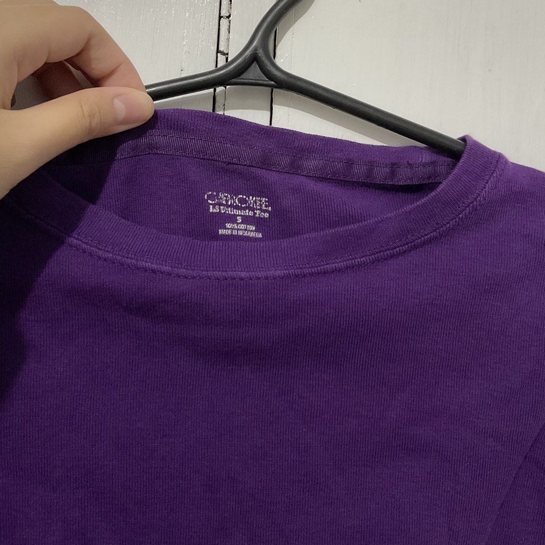 Cherokee | Cotton Basic Solid Purple Kids Longsleeve Tee (Category: Babies & Kids Fashion) located in Caloocan City. Submitted by clothursecond (Listing ID 1443341642, Image 3). Description: flaw: just sign of use.