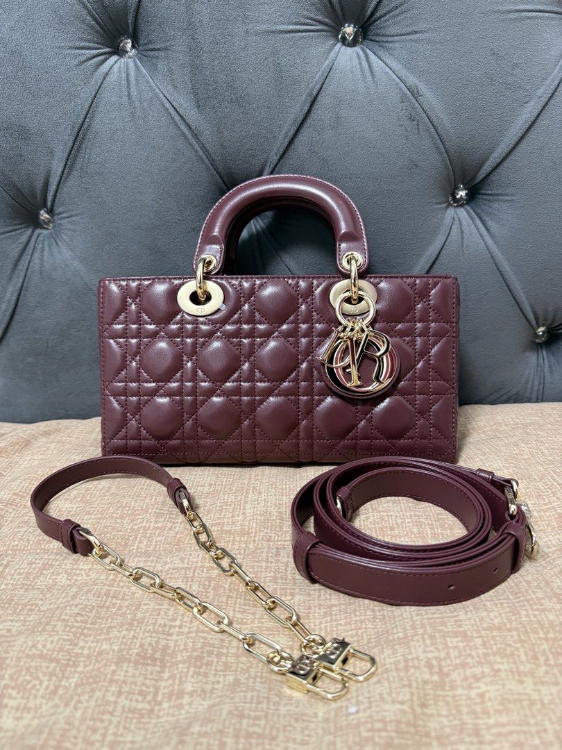 CHRISTIAN LADY DJOY BAG (Category: Luxury Bags & Wallets) located in Manila. Submitted by Bagstatic_luxuries (Listing ID 1443341749, Image 1). Description: This color and size is so perfect!!! 😍😍😍 With original dustbag and 2 straps Japan sourced 🇯🇵.
