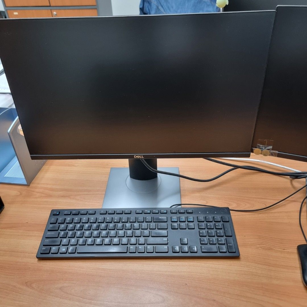 Dell Monitor and Dell Keyboard