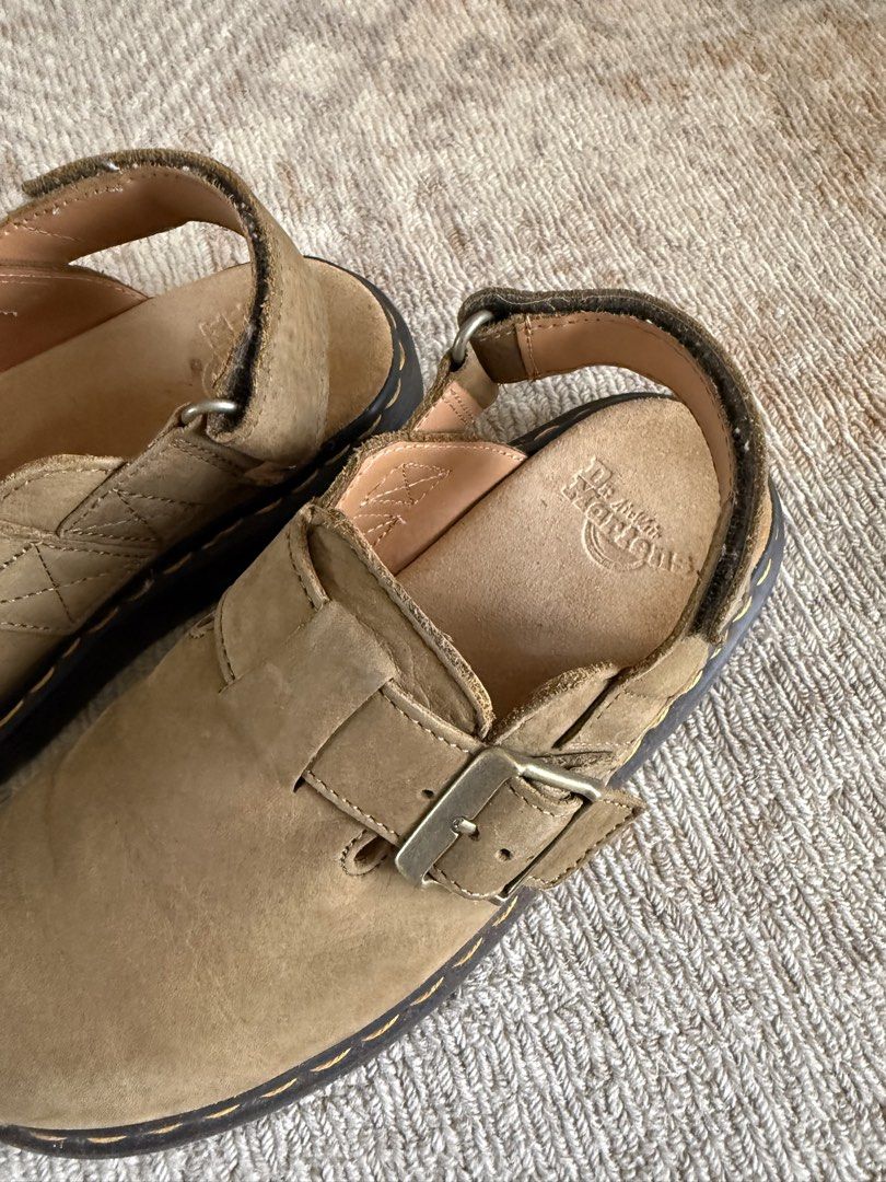 Dr. Martens Jorge II Mules in Olive (Category: Flats & Sandals) located in Mandaluyong City. Submitted by kaamg (Listing ID 1443388896, Image 2). Description: - used a couple of times but still in good condition - no issues, just need a little bit of cleaning - always worn with socks - last price posted, selling low already - no box - UK5 or US7, fits true to size.